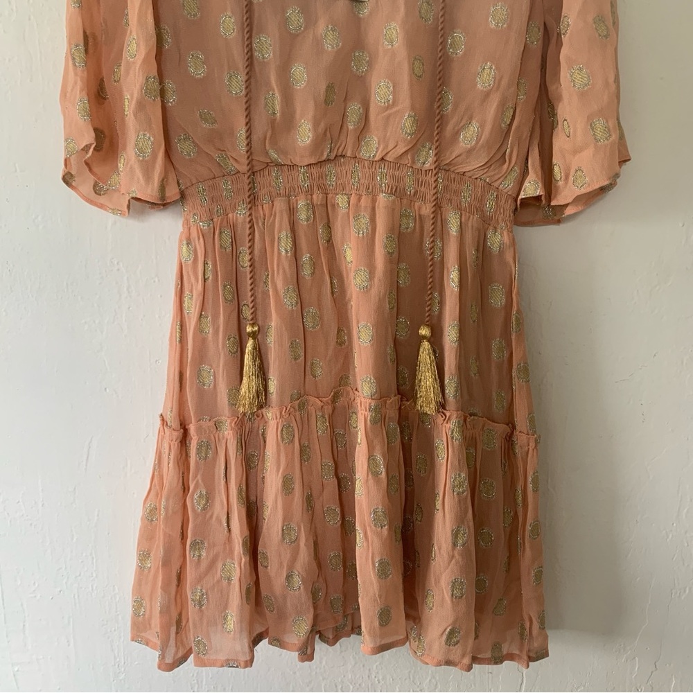 Anthropologie Raga Kenna Metallic-Dot Dress - Picture 6 of 12